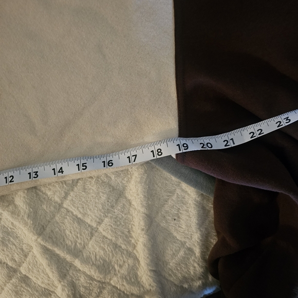 Divided Brown and Cream Varsity Jacket Classic Collegiate Style - Picture 8 of 13